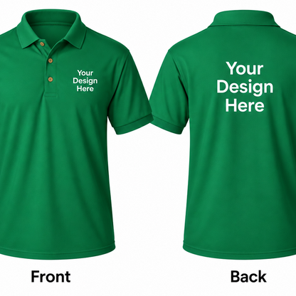 Custom Men's Polo - Front and Back