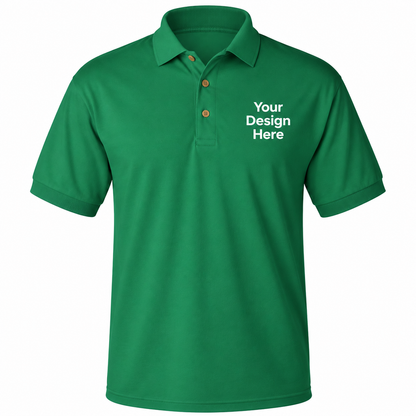 Custom Men’s Polo – Embroidery & DTF Printing