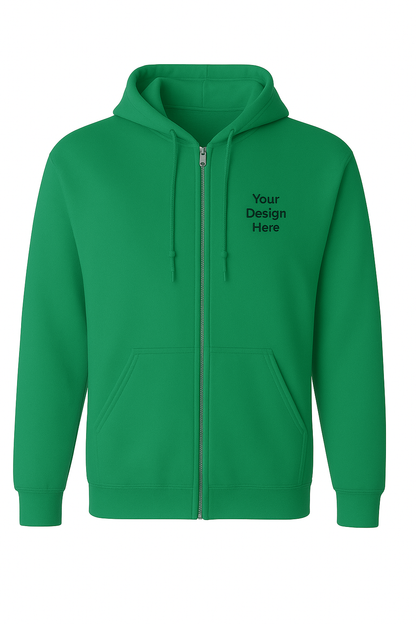 Green hoodie with text 'Your Design Here' on a white background
Custom Printed Hoodie, Logo Zip-Up Sweatshirt, Business Uniform Hoodie, Team Hoodie, Promotional Hoodie, Corporate Branded Hoodie
