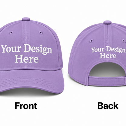 Custom Embroidered Hat - Front & Back