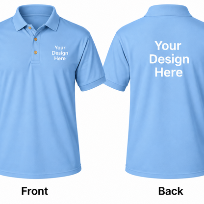 Custom Men's Polo - Front and Back