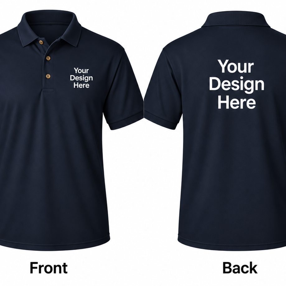 Custom Men's Polo - Front and Back