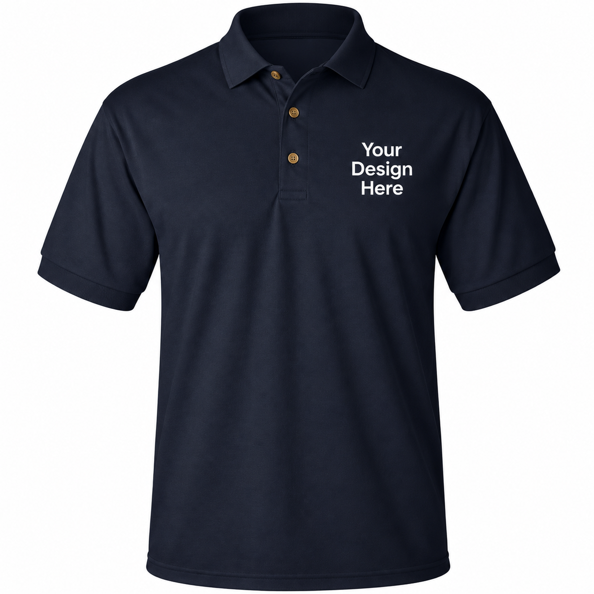 Custom Men’s Polo – Embroidery & DTF Printing