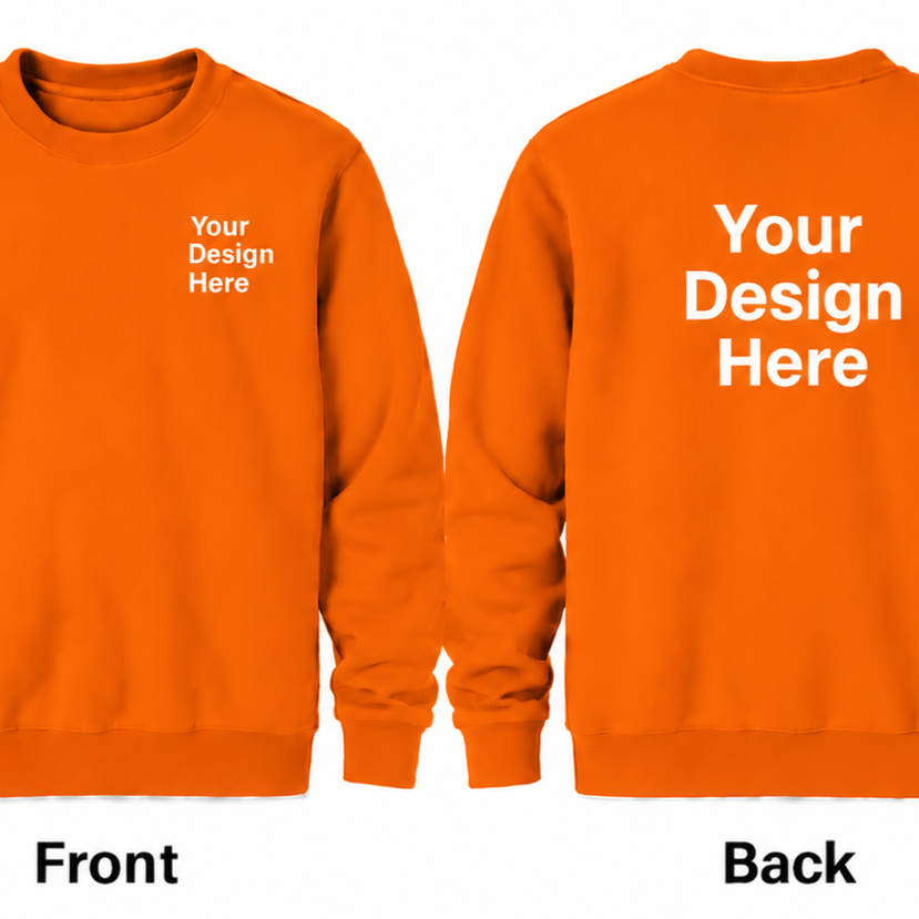 Custom Crewneck Sweatshirt - Front & Back