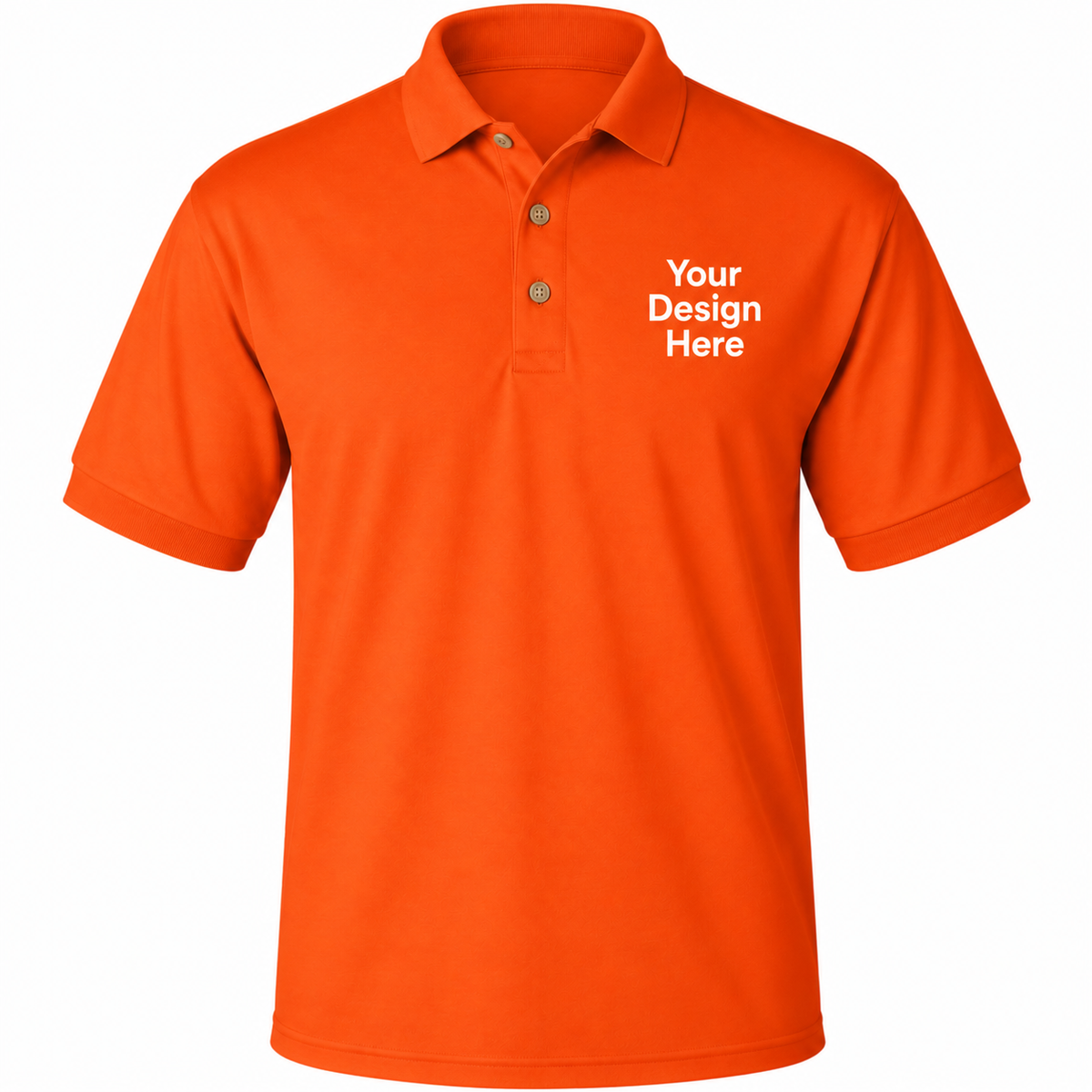 Custom Men’s Polo – Embroidery & DTF Printing
