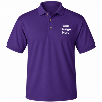 Custom Men’s Polo – Embroidery & DTF Printing