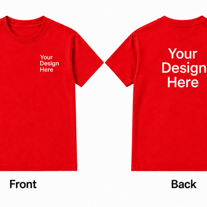 Custom Unisex Heavy Cotton T-Shirt – Front & Back Design