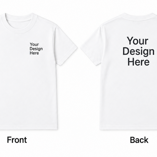 Custom Unisex Heavy Cotton T-Shirt – Front & Back Design