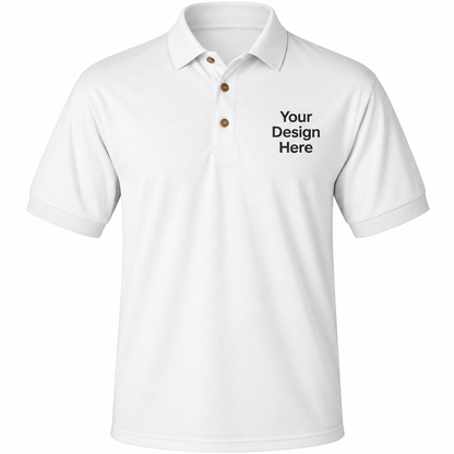 Custom Men’s Polo – Embroidery & DTF Printing