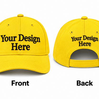 Custom Embroidered Hat - Front & Back